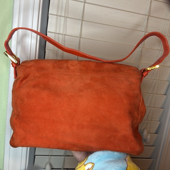 Fendi Mama Baguette Orange Suede Bag w/ Dustbag - Picture 11 of 11